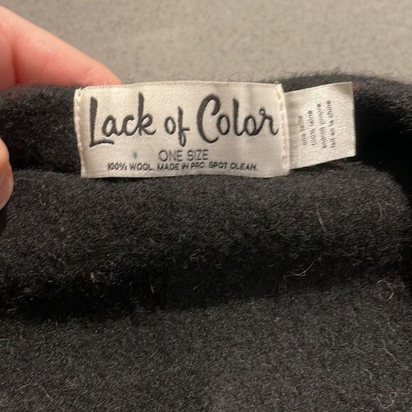 Lack of colour black wool beret - Picture 6 of 8